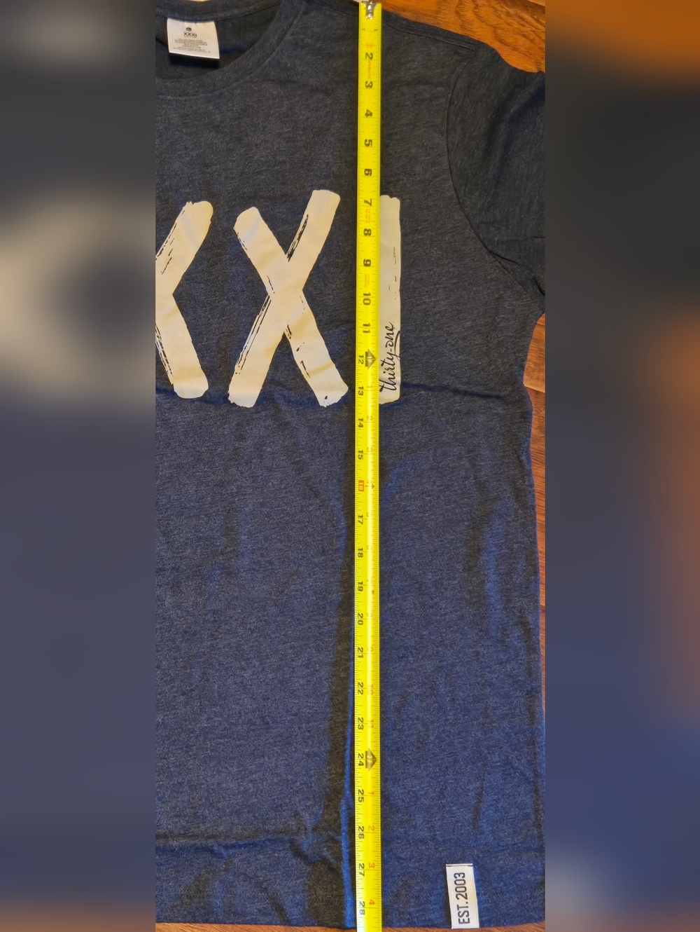 Thirty-one XXXI 31 unisex tee navy/grey Large - Picture 4 of 6